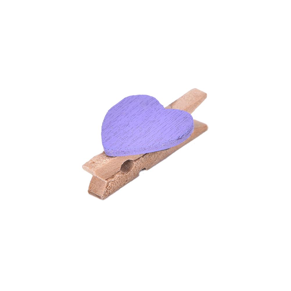Clothespin Office Supplies Craft Clips DIY Clothes Paper Peg Clothespin Colored Mini Love Heart Wooden 20pcs 3.5x0.7cm Wood