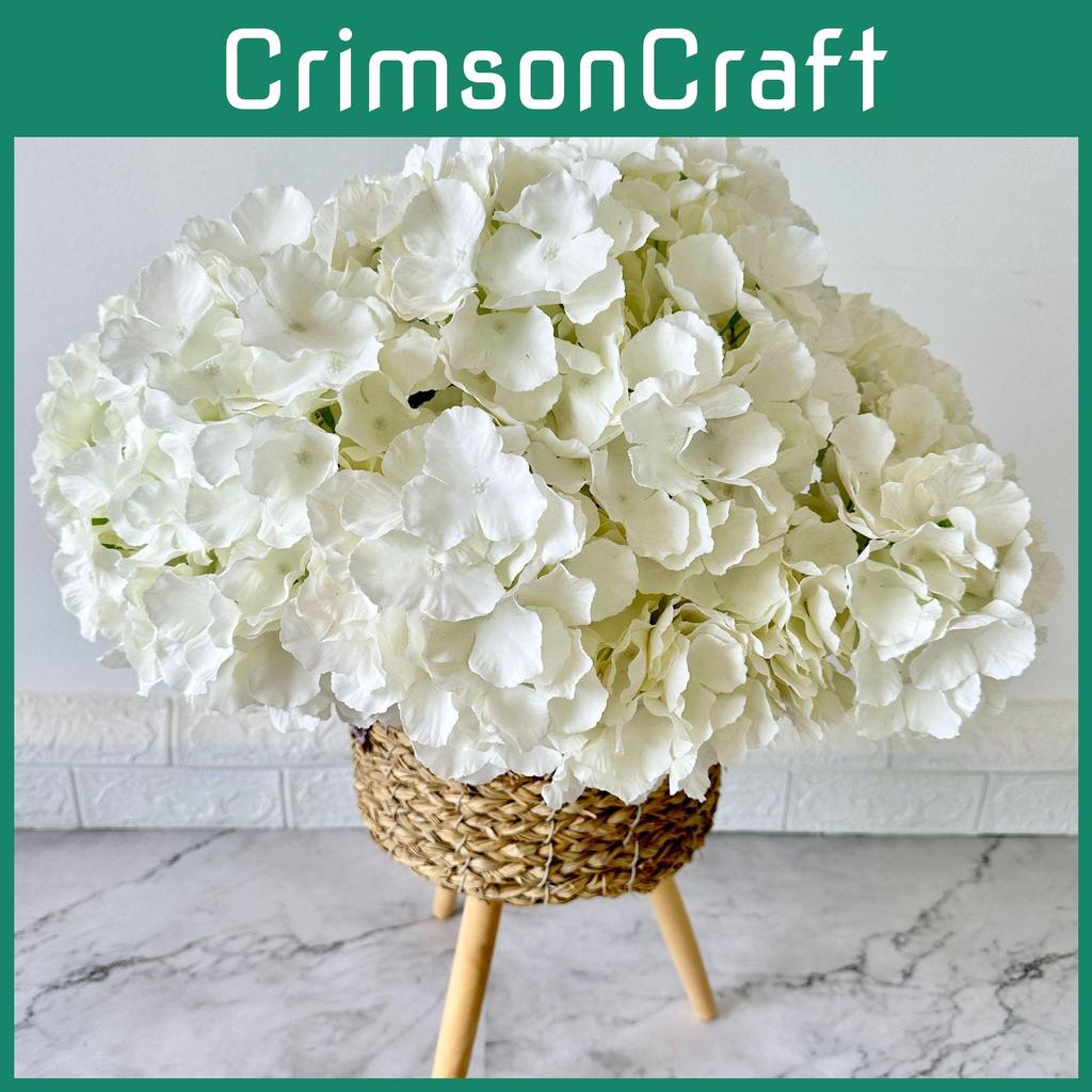 Romantic Garden Silk Flower Bouquet With Large Petals For Wedding Decor And Photography