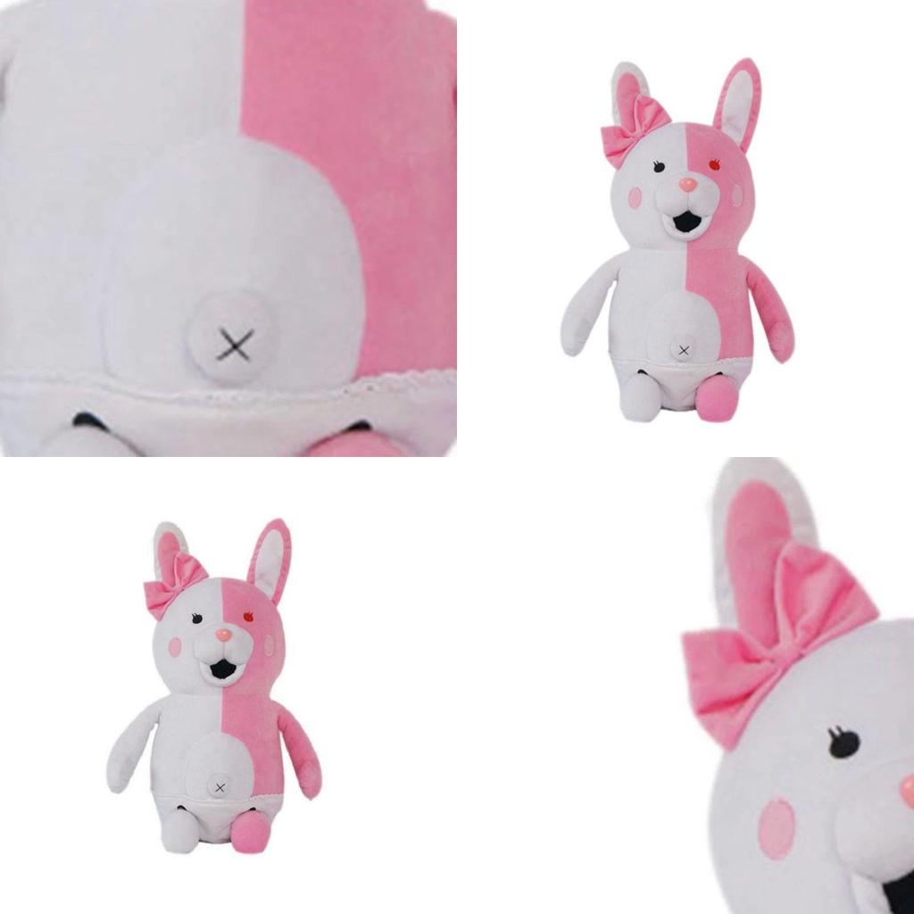 Entzückender Danganronpa Monokuma Bär Und Monomi Hase Weiches Plüschtier Stofftier Spielzeug