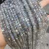 Natural Grey Moonstone Labradorite 4x4mm Faceted Cube Beads for DIY Jewelry & Accessories
