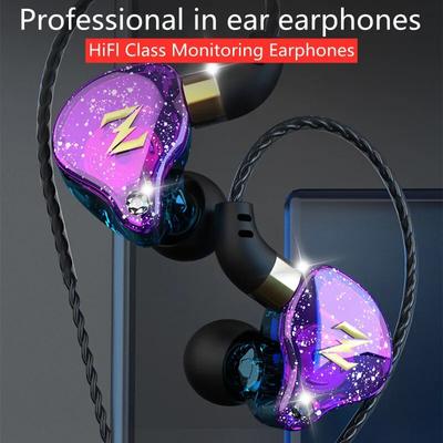 Dynamic Wired Earphones HIFI Heavy Bass Earbuds In Ear Monitor Sport Noise Cancelling Headset Gaming Headphones with Mic