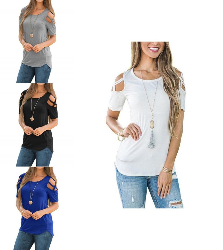 Hochwertige Sommer Damen Träger-Bluse mit Cold Shoulder für stilvollen Komfort