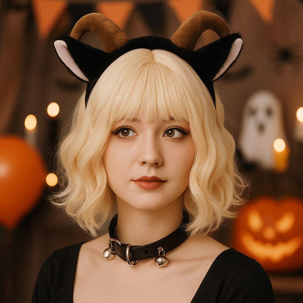 Animal Ears Animal Costumes Props Plush Plush Lamb Headbands  Party Decorations
