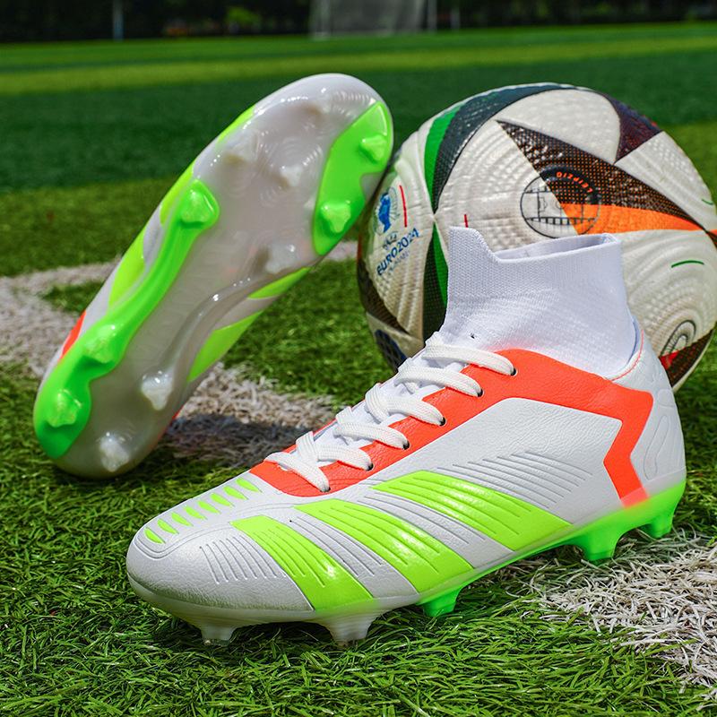 Student Women S World Cup Teen Nailed Training Game High Top Soccer Shoes Men S Long Nailed Shattered Sneakers 36