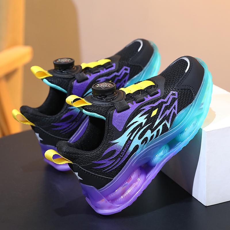 Pantofi pentru copii Pantofi ocazional Pantofi pentru părinți-copii Pantofi de tendință pentru copii Tendință pentru copii Moda ocazională ocazională Pantofi cu butoane rotative Pantofi de baschet