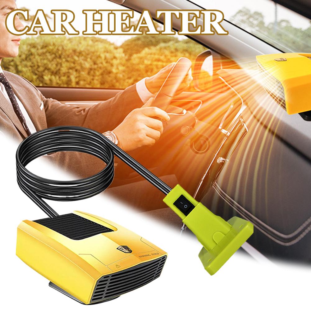 DC 12/24V Car Heater Electric Cooling Heating Fan Red/Black Winter Windshield Defogging Defroster For Makita Ect
