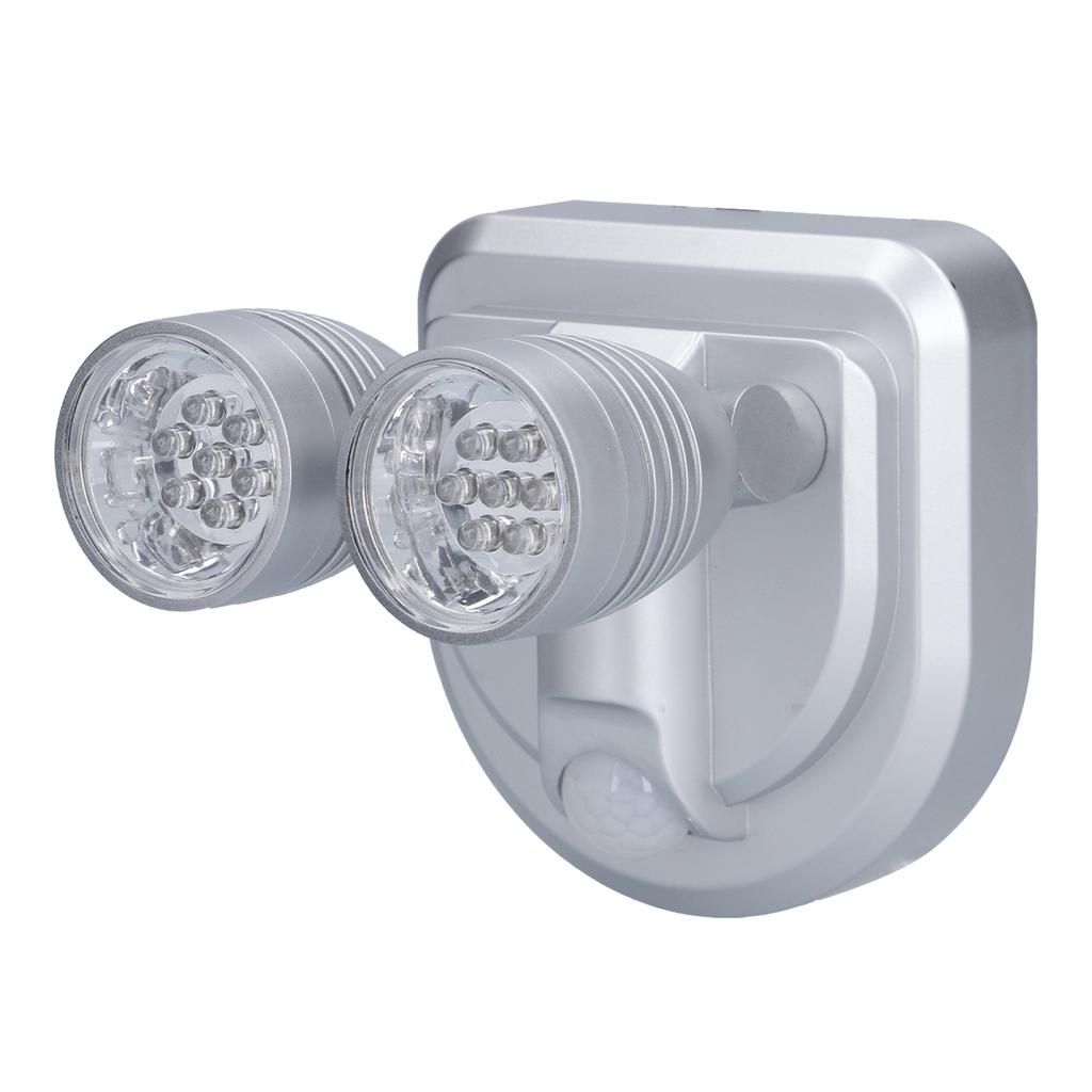 Adjustable Sensor Light Double Head Infrared Induction Motion Sensor Lamp LED Night Light