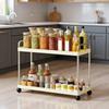 Badezimmer-Waschtisch-Organizer 2-stöckiger Ölflaschenständer Platzsparender Arbeitsplatten-Organizer für Schminkstation Schreibtisch Wohnheim Schrank Waschtisch