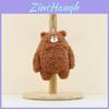 Cozy Cute Bear Stuffed Animal Keychain Fluffy Plush Doll For Bag Accessories