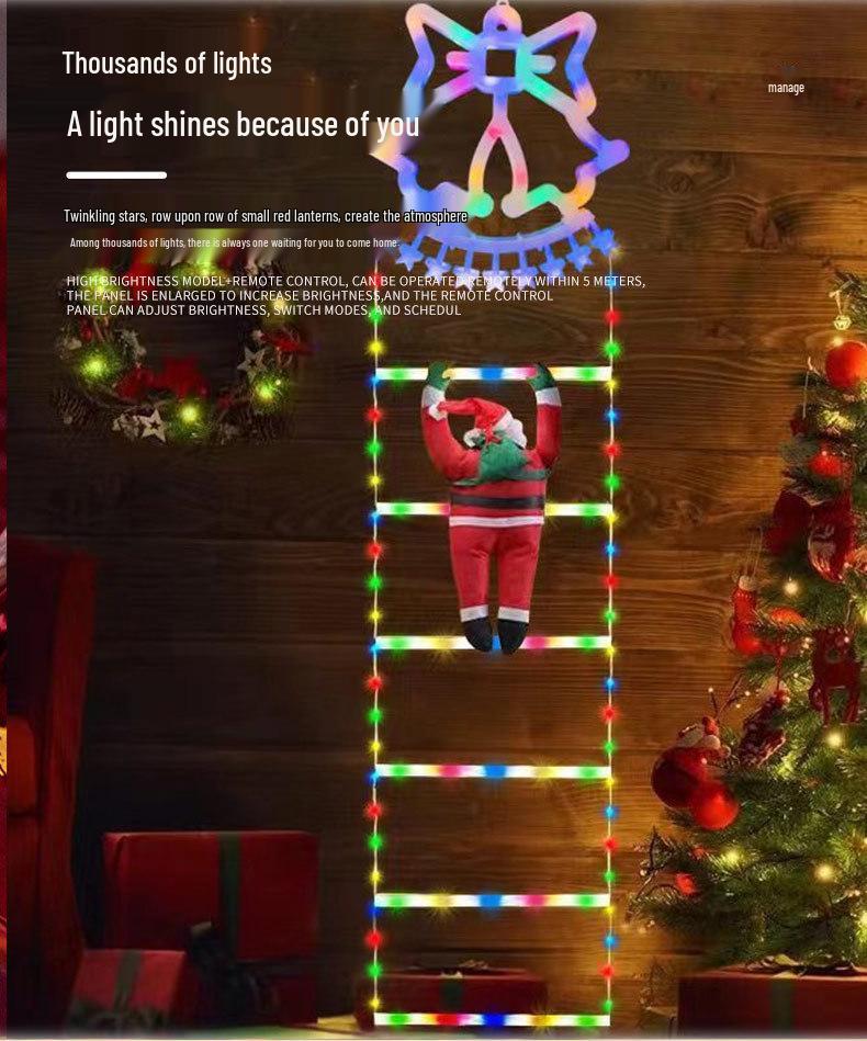 Santa Claus Climbing LED Stair Lights