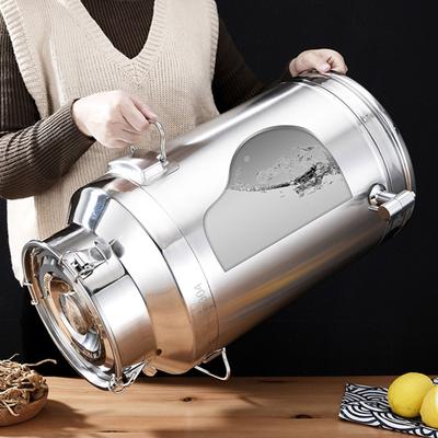 Premium 5L 304 Metall Getränkespender Mit Versiegeltem Deckel Robuste Lagerkanne Für Verlängerte Geschmacksaufbewahrung