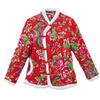 Winter Neu Neu Chinesische Florale Langarmjacke Weiblichkeit Retro Baumwollgepolsterter Mantel