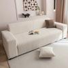 Sofa Seat Cover Solid Color Jacquard Sofa Cover Hanging Sofa Protector Home Decor Fluffy Sofa Cover for Winter Warmth