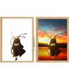 23cm/9.06in Naruto Painting Atmosphere Lights Anime Figure Peripherals Lamp Bedroom Desk Cartoon Collectible Display Funny Gifts