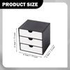 1/12 Dollhouse Cabinet 3 Layer Drawers Dolls House Decor Bedroom Ornament Miniature Desktop Filing