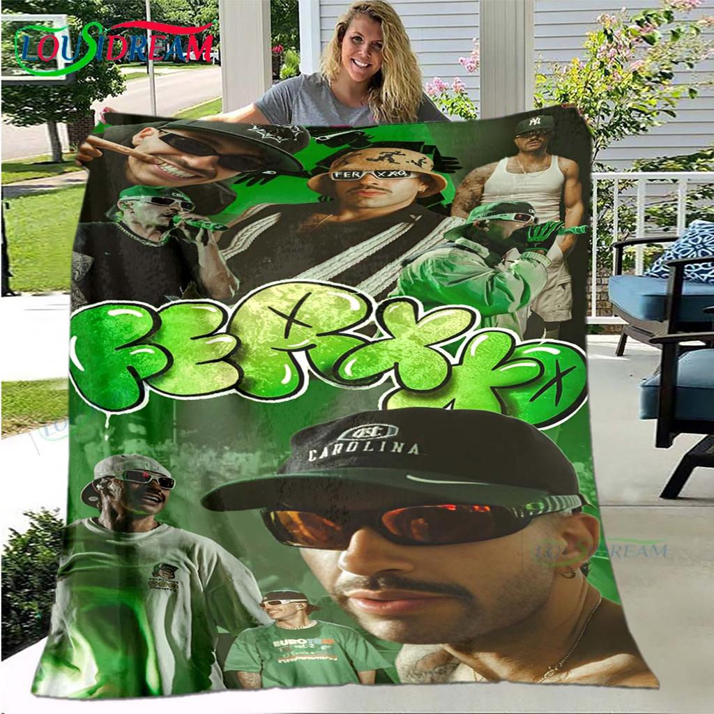 100% Polyester Pop Singer F-Ferxxo Four Seasons Blanket Sofa Cover Travel Bed Plush Blanket Travel Office Break Blanket Gift
