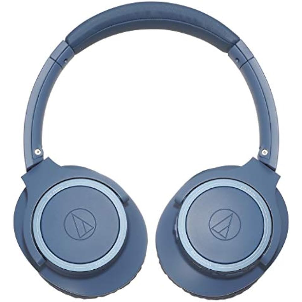 Audio-Technica ATH-SR30BT BL Headphones, Bluetooth Wireless Headphones with Microphone, Up to 70 ...