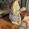 Korean Version of Simple Nylon Shoulder Bag 2026 New Foreign Style Plaid Dumpling Bag Versatile Casual Light Messenger Bag Women