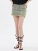 Unknown Planet Sand-Washed Miniskirt