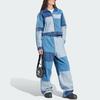 Adidas Originals Kseniaschnaider Patchwork Jeans With Elastic Waist And Wide Legs Women Bottoms Light-Blue IU2463