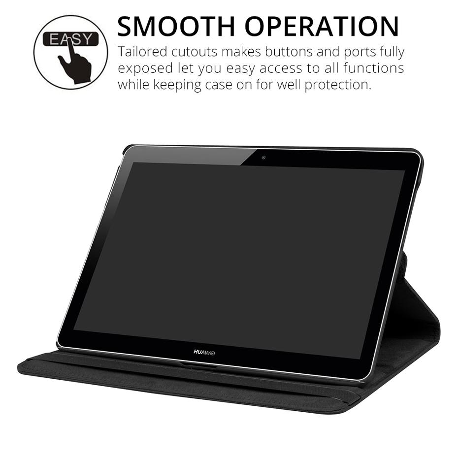 För Galaxy Tab S2 9.7 Fodral 360 Graders Roterande Vändstativskydd för Samsung SM-T810 SM-T813 SM-T815 SM-T819 Hård Baksida Skal