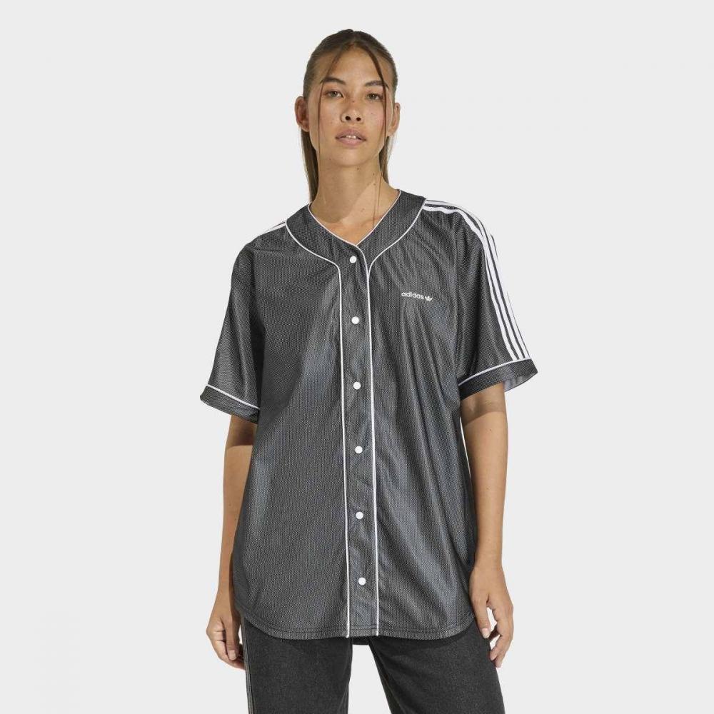 Adidas Oversized Fit Baseball Shirt Women Kd8808 AXS
