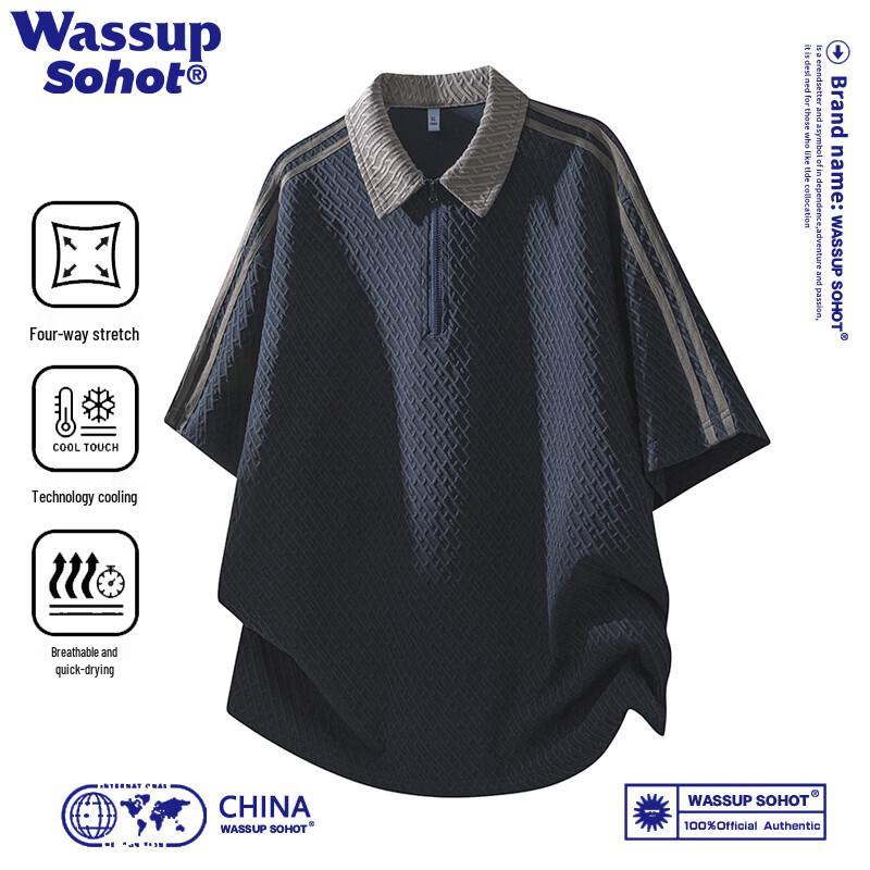 Wassup Sohot Men's Summer Short Sleeve Top
