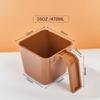 Square Shape Ice Scoop 350/470/590ML Food Grades Ice Shovel Thicken Multi-functional Measuring Cup Kitchen Utensil