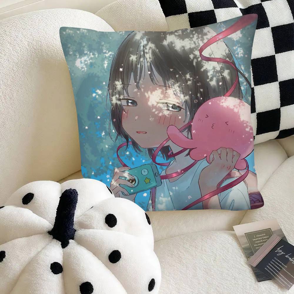 Shizuka Classic Anime Takopis Original Sin CUTE Pillow Case Square Pillow Bedroom Sofa Leisure Comfort Cushion Home Decoration