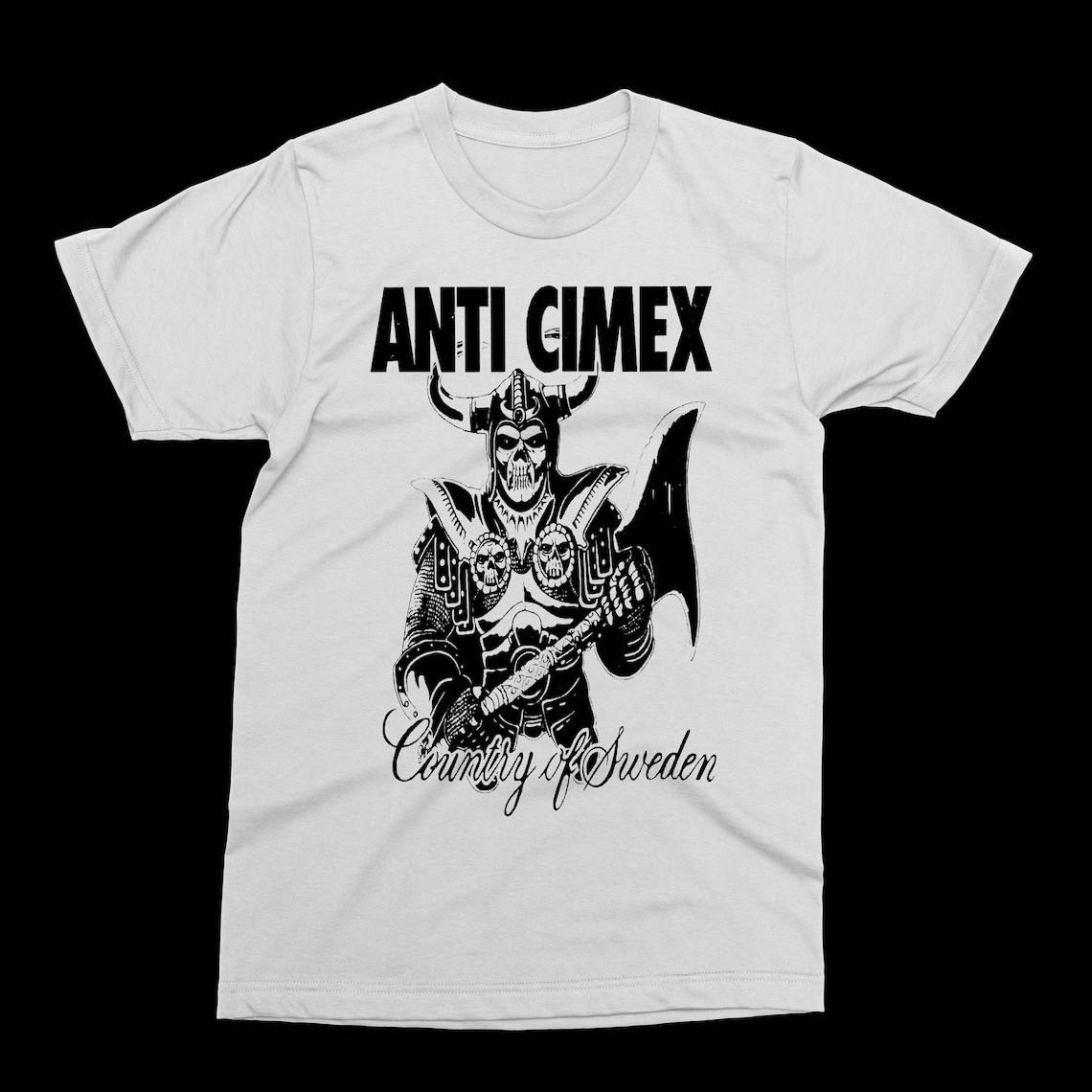 

ANTI CIMEX - Country of Sweden Shirt -punk, Discharge, Amebix, unisex T Shirt Mens Womens Tees Top M