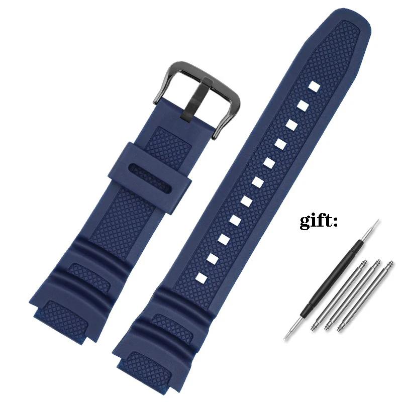 Gummiarmband für Casio AE-1200WH AQ-S810W MRW-200H W218H SGW-300/400 für Casio AE-1000W Uhrenzubehör Band 18mm