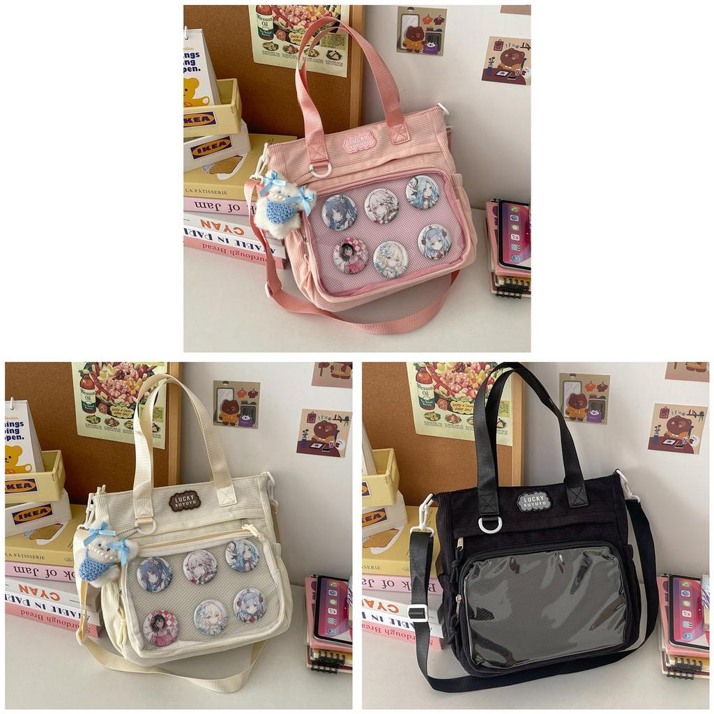 Minimalist Nylon Crossbody Bag With Zipper Closure For Daily Use