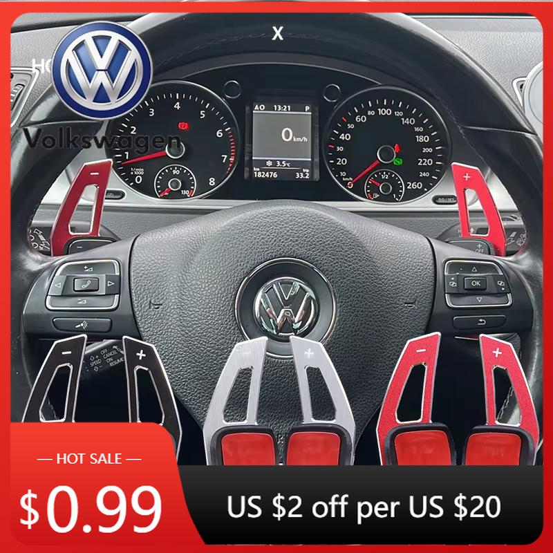 2026 Hot VOLKSWAGEN DSG Steering Wheel Paddle Extension Shift Cover For VW Golf 5 6 MK6 GTI R Jetta MK5 Passat B6 B7 CC Polo Sha Zf5