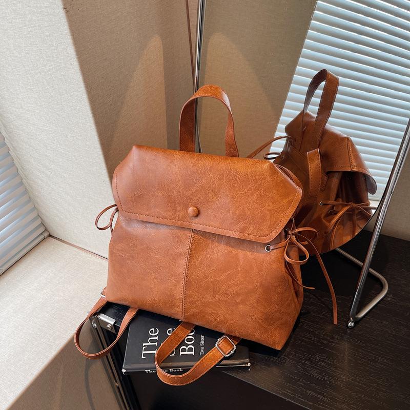 

Британский ретро рюкзак женский новая модная универсальная сумка простая темпераментная большая вместимость рюкзак коричневый