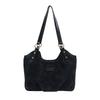 Vintage Suede Handbag Women Commuter Tote Bag Shoulder Underarm Bag