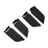 Ruiq Toyota Harrier 80 Series Interior Stainless Steel Front Rear Inner Door Handle Garnish Design for Toyota Harrier (Black)