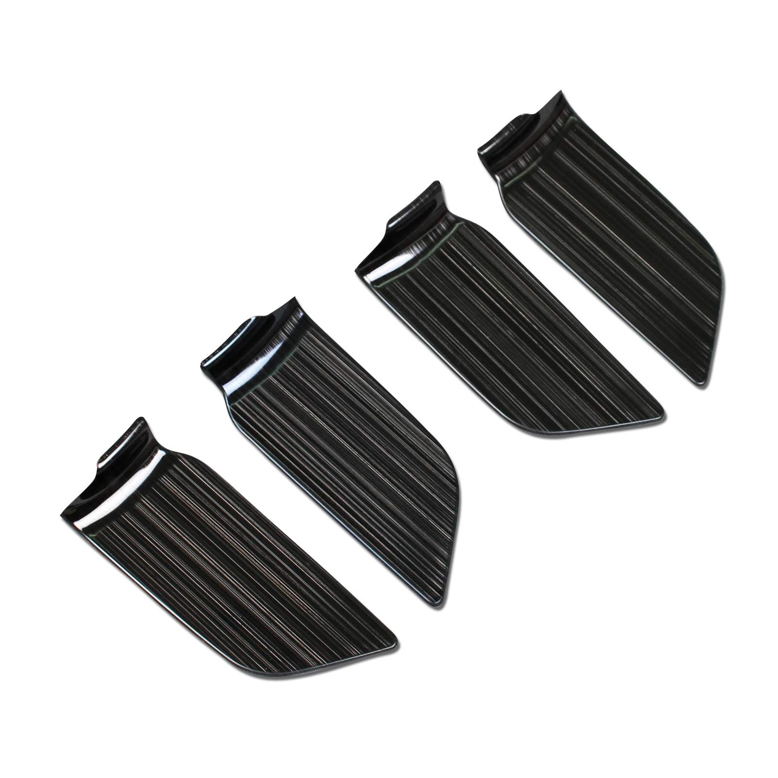 

Ruiq Toyota Harrier 80 Series Interior Stainless Steel Front Rear Inner Door Handle Garnish Design for Toyota Harrier (Black) чёрный