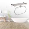 Modern Towel Rings Bathroom Storage Solution Sturdy Stainless Steel Construction Fit Various Wall Types Daily Use