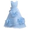 Girls' Long Dresses Big Flower Small Pearl Princess Dresses Walking Host Party Dresses Skirts 8623  Little Girl's Favourite Dress Dresses