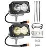 20W 6500K Wasserdichter Elektrorad-Scheinwerfer LED-Fahrradlicht mit 3-Pin-Anschluss für Motorrad-Nachtfahrten Outdoor-Radfahren