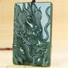 Hetian Dragon Green Jade Zodiac Pendant for Men