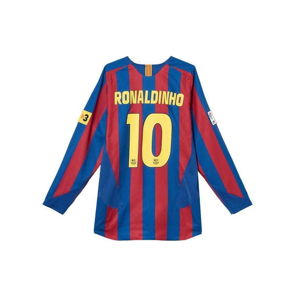 Nike FC Barcelona Ronaldinho 2005/06 Neuauflage Replica Langarmtrikot Rot/Blau Herren Oberteile HQ1462-471