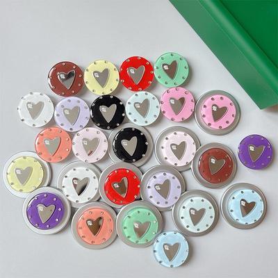 Bunter Liebe Herz Spiegel Handyhalter: Magsafe Magnetischer Aufkleber & Fingerring
