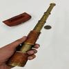 Antique Brass Working Telescope/Spyglass with Leather Case - Nautical Antique Brass Telescope