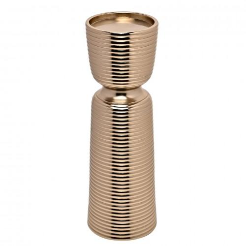 Hestia Gold Pillar Candle Holder - Large