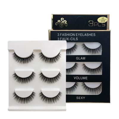 3 pares de pestañas postizas naturales, maquillaje grueso, pestañas de visón 3D, extensiones de pestañas suaves, pestañas postizas, pestañas largas de visón
