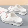 Fashion 2024 New Waterproof Summer Outdoor Chunky Platform Beach Garden Shoes For Women EVA Crogs Girl's Thick Sole Sandals Slippers