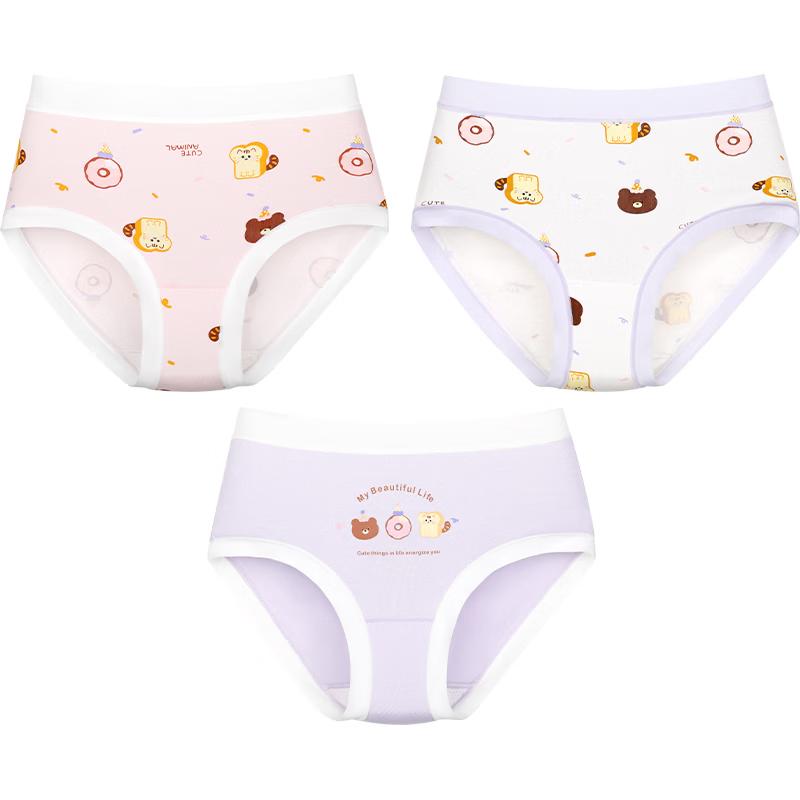 Jiusuiban Girls  Cartoon Breathable Briefs 120