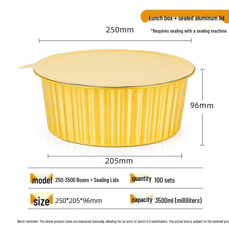 Sealable Aluminum Foil Food Takeaway Containers
