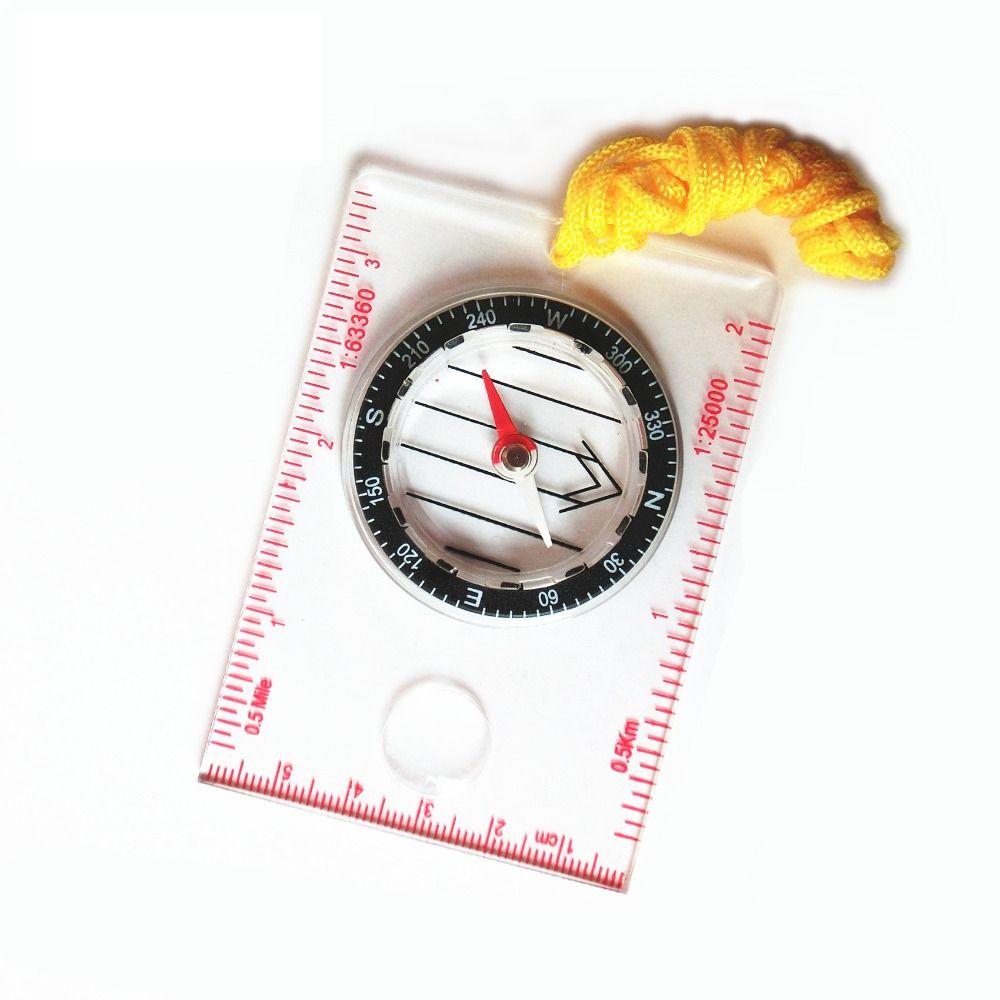 Thumb Compass Travel Kits Mini Ruler Compass Outdoor Navigation Compass Ruler Map Reading Scouts